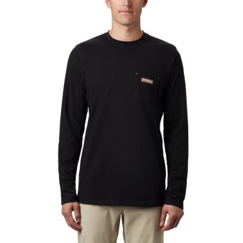 Pánské Mikiny Columbia PHG Roughtail Work Long Sleeve Pocket Černé GOLRTU418